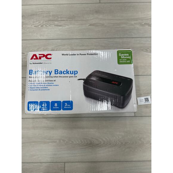 APC Back-UPS 550 Battery Backup 8-Outlet Power Supply - Picture 4 of 4